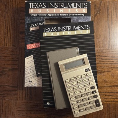 Texas Instruments BA-II Financial Calculator LCD Display w/ Guidebook