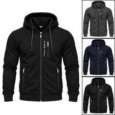 Herren Sweatjacke Kapuzenjacke Zip Hoodie Sportjacke Taschen R2751 M-4XL