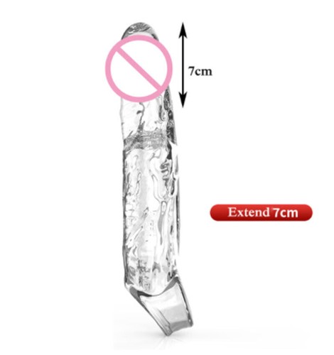 Bigger-Male Penis Extender Enlarge Enhancer Extension Sheath Sleeve Girth Condom - Picture 26 of 33