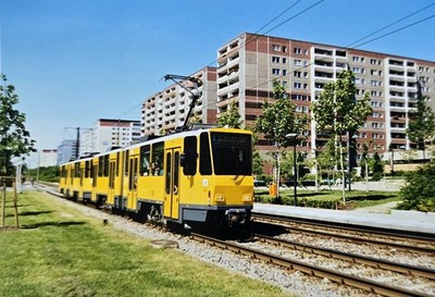AK Berlin Tram Strassenbahn T6A2 Foto Postkarte