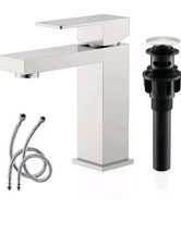 KENES Single Handle Bathroom Sink Faucet, Brushed Nickel Vanity Faucet for...