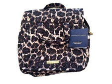 Adrienne Vittadini Animal Print Hanging Organizer Cosmetic Case Bag NWT