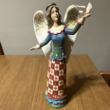 St. Nicholas Square Winterland 2009 Peace on Earth Angel Figurine Resin