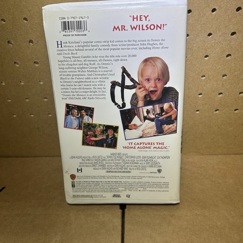 Dennis The Menace (VHS, 1993, Warner Home Video Clamshell Case) Walter Matthau - Picture 2 of 4