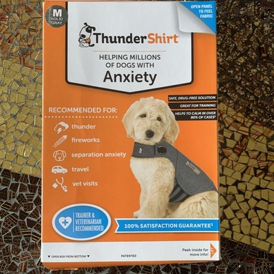 ThunderShirt for Dogs, Dog Anxiety Relief Calming, Heather Gray Classic New