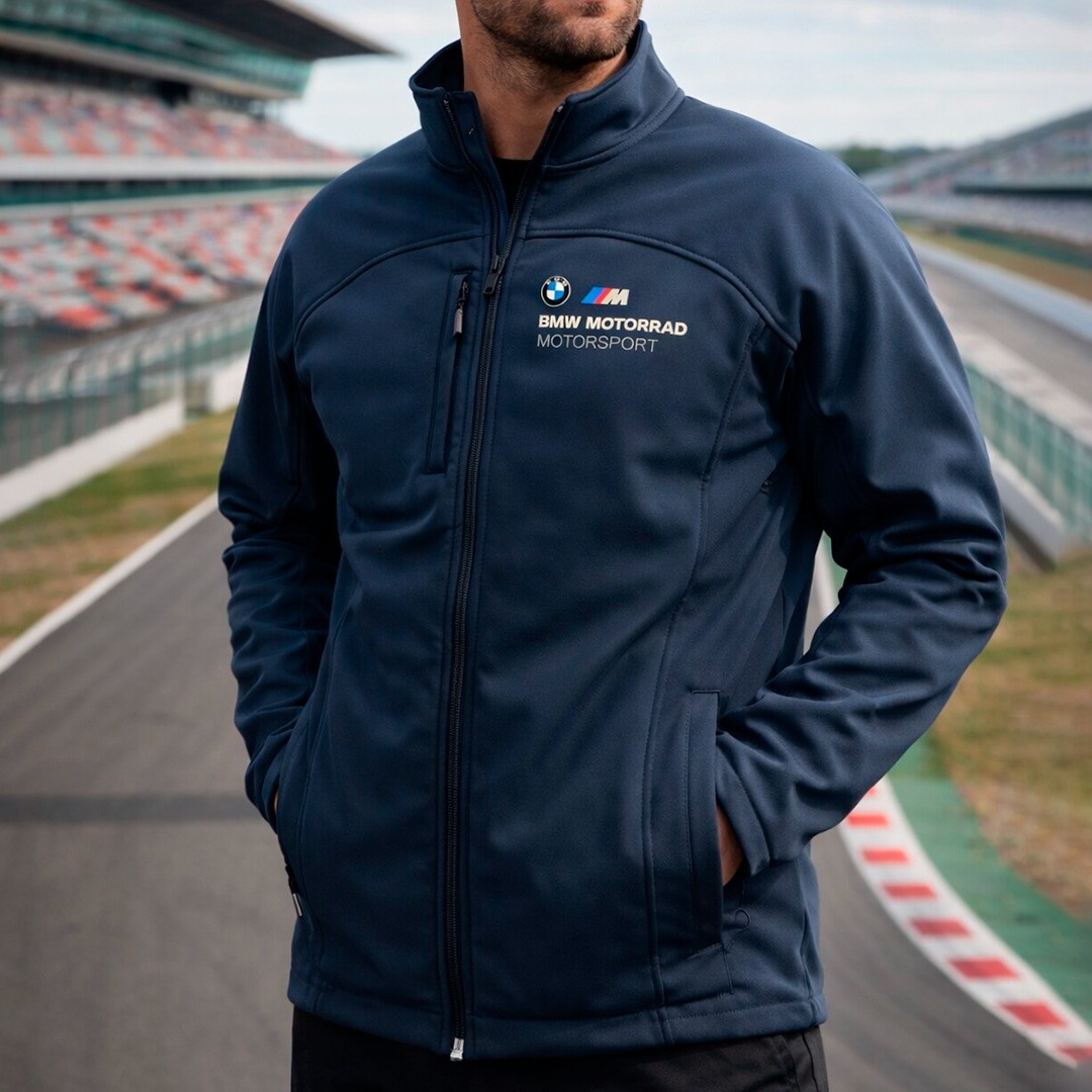 BMW MOTORRAD Chaqueta azul marino Cortavientos softshell