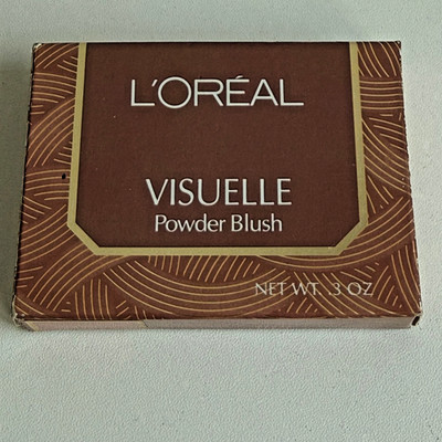 L'Oréal Visuelle Powder Blush Fraiche 0.3 oz Compact Brush Box 1990s NEW