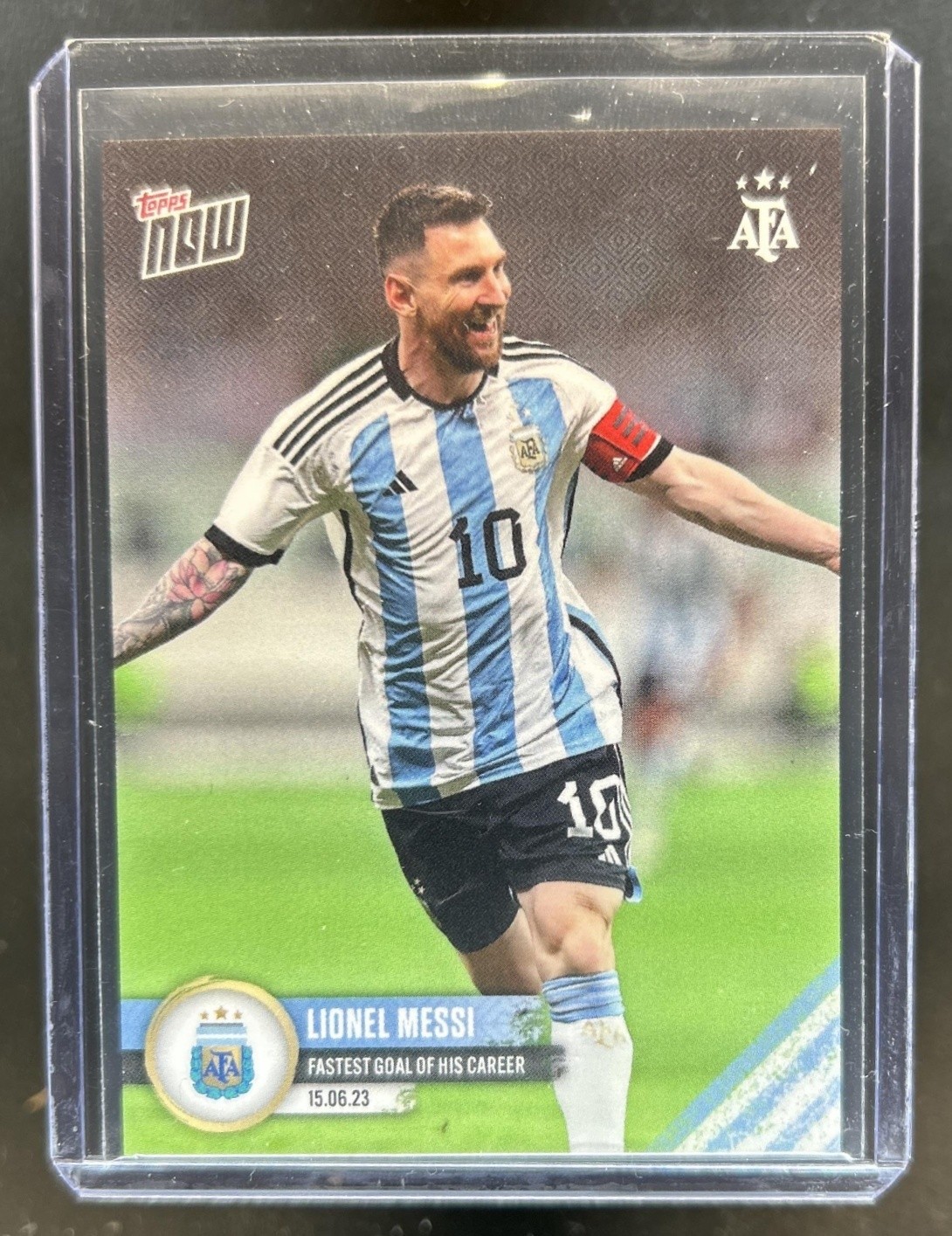 2023-24 Topps Now Argentine Football Association Lionel Messi #001 Argentina
