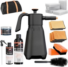 Eco-Friendly Waterless Car Wash Spray Kit with Pressure Foam Microfiber Cloths