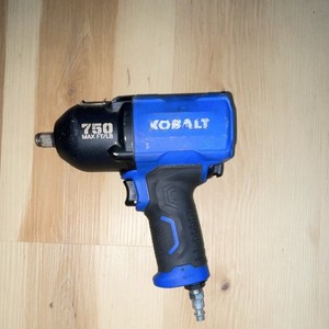 Kobalt Pistol Grip Air Impact Wrench 1/2" 750 ft/lb Blue/Black SGY-AIR236