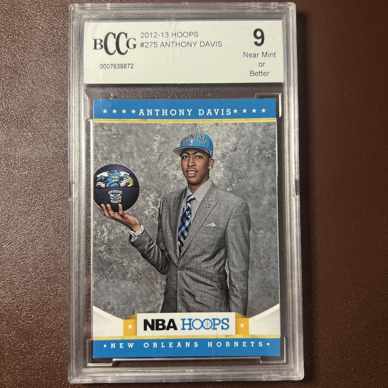 2012 Anthony Davis Panini Hoops #275 Rookie RC GradedbBCCG Beckett 9