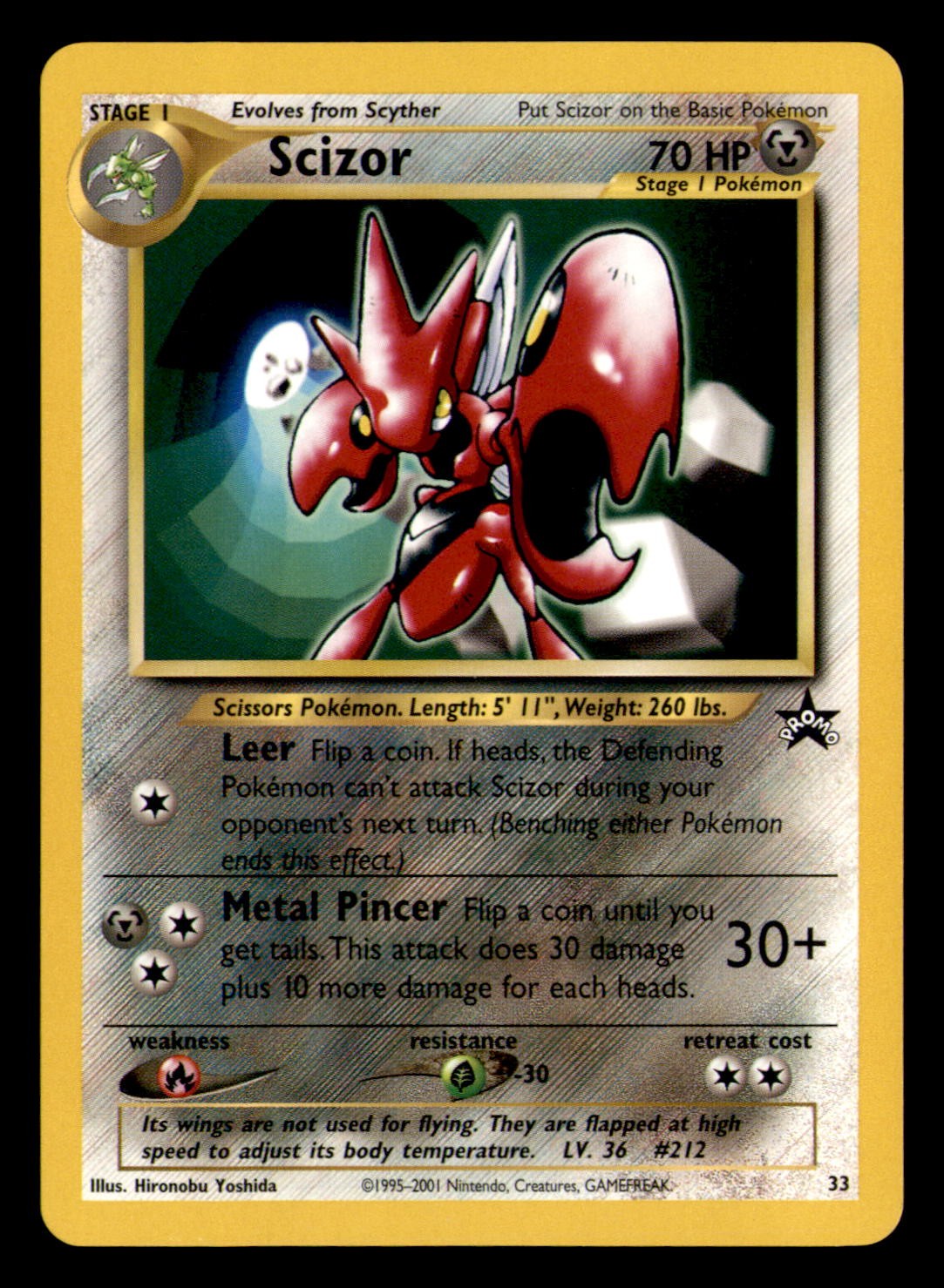 Scizor 33 Promo Wizards Black Star Promos Pokemon Lightly Played