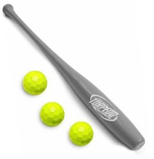 BLITZBALL Torpedo Set - Includes 3 Official Brand Balls 1 Grey Torpedo Bat