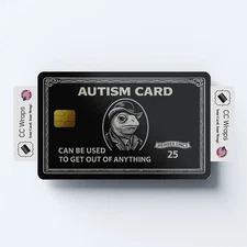 Autism Credit Card Skin - Funny Debit Card Sticker Wrap Vinyl Cover USA Made
