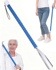 36.5 Inch Metal Extra Long Handled Shoe Horn - Adjustable Dressing Stick Aid ...