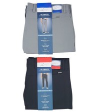 Greg Norman Ultimate 5 Pocket Pant Men  s Gray / Black Polyester Blend