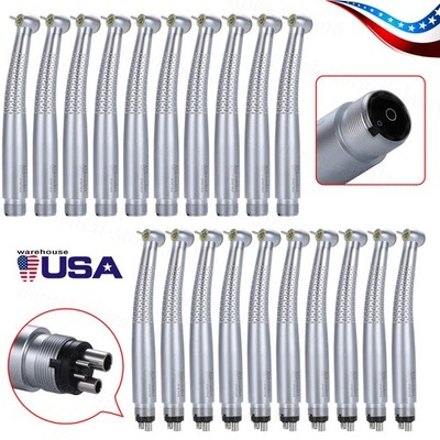 1-10* Dental LED E-generator Shadowless Ring High Speed Handpiece 2/4H 4-Spray