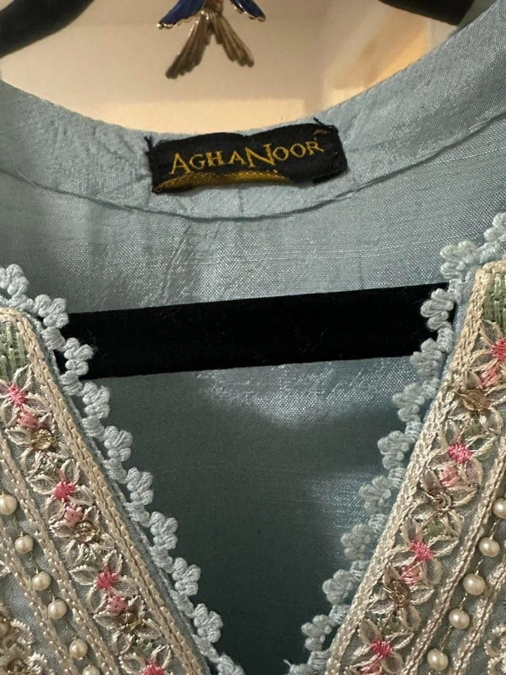 Juego de 2 piezas agha noor azul claro talla pequeña Foto 4 de 4