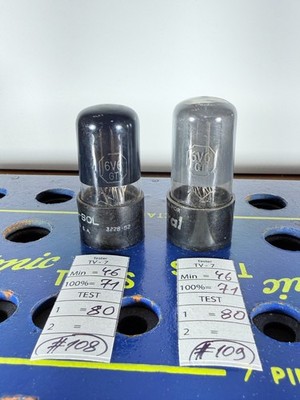 Gold Tung-Sol Pins | Matched Tube New - 6SL7 Tested Platinum 6V6GT