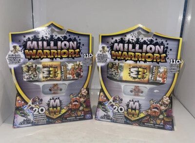Million Warriors 20 Pack Blind Bags   2 Box Lot w/ Launchers