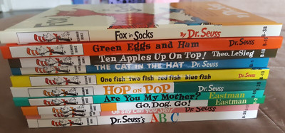 Lot of 10 Dr. Seuss Children Kids Learn to I CAN Read MIX RANDOM