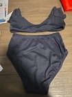 TiNiBiKiNi  NEW Women's BLACK  2 Pc Swimsuit Bikini Top and Bottom LARGE SIZE 8 — photo 4