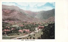 Birds Eye Panorama View Manitou Colorado CO VTG  P101