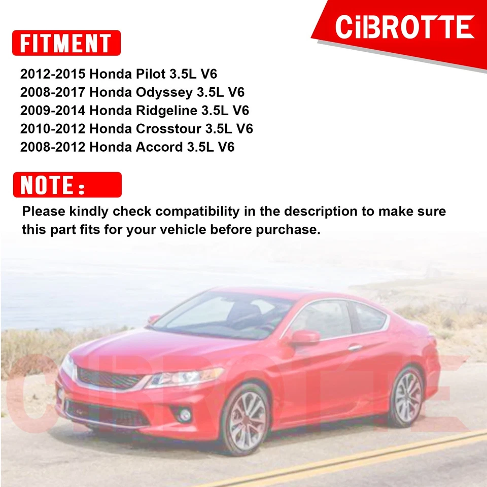 Cubierta de válvula delantera y trasera con junta para Honda Accord 2010-12 Crosstour 2008-2012 Foto 3 de 4