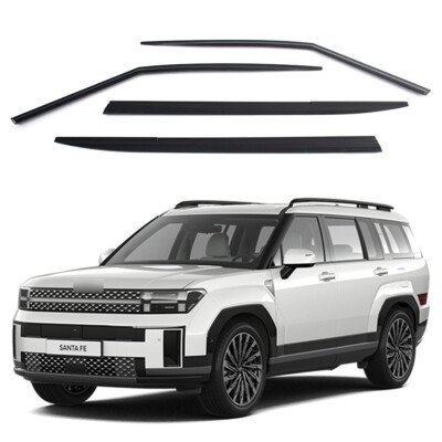 Black Side Window Visors / Wind Deflectors For 2026 Hyundai Palisade – Autoclover Set