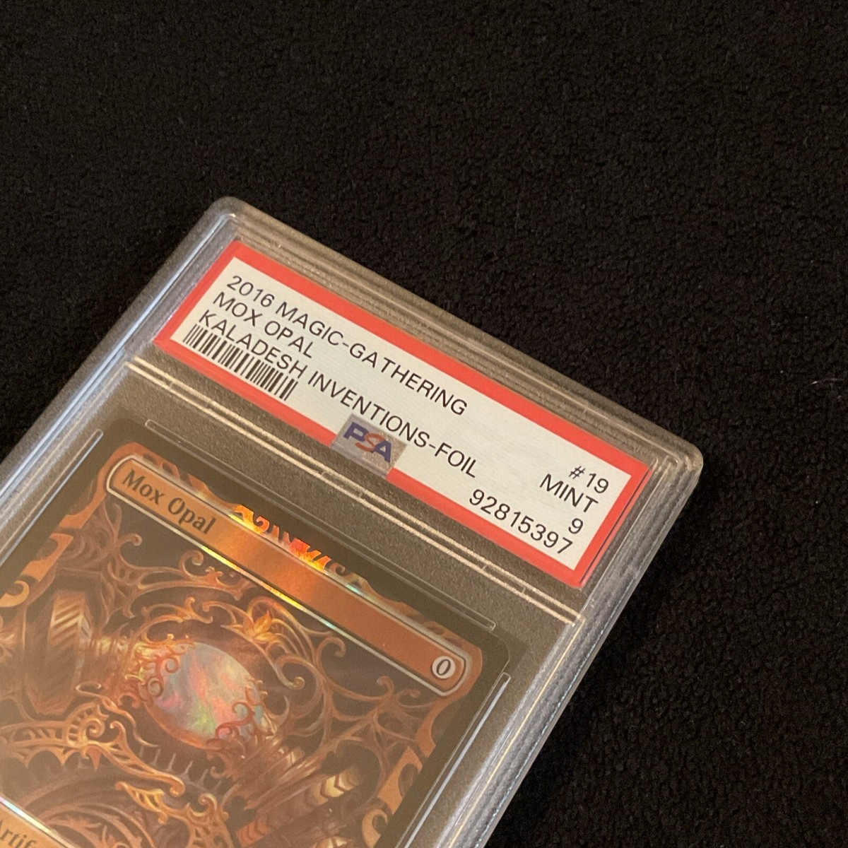 1x Mox Opal - PSA 9 Graded - Masterpiece Kaladesh Inventions 1x Mox Opal - PSA 9 Graded - Masterpiece Kaladesh Inventions