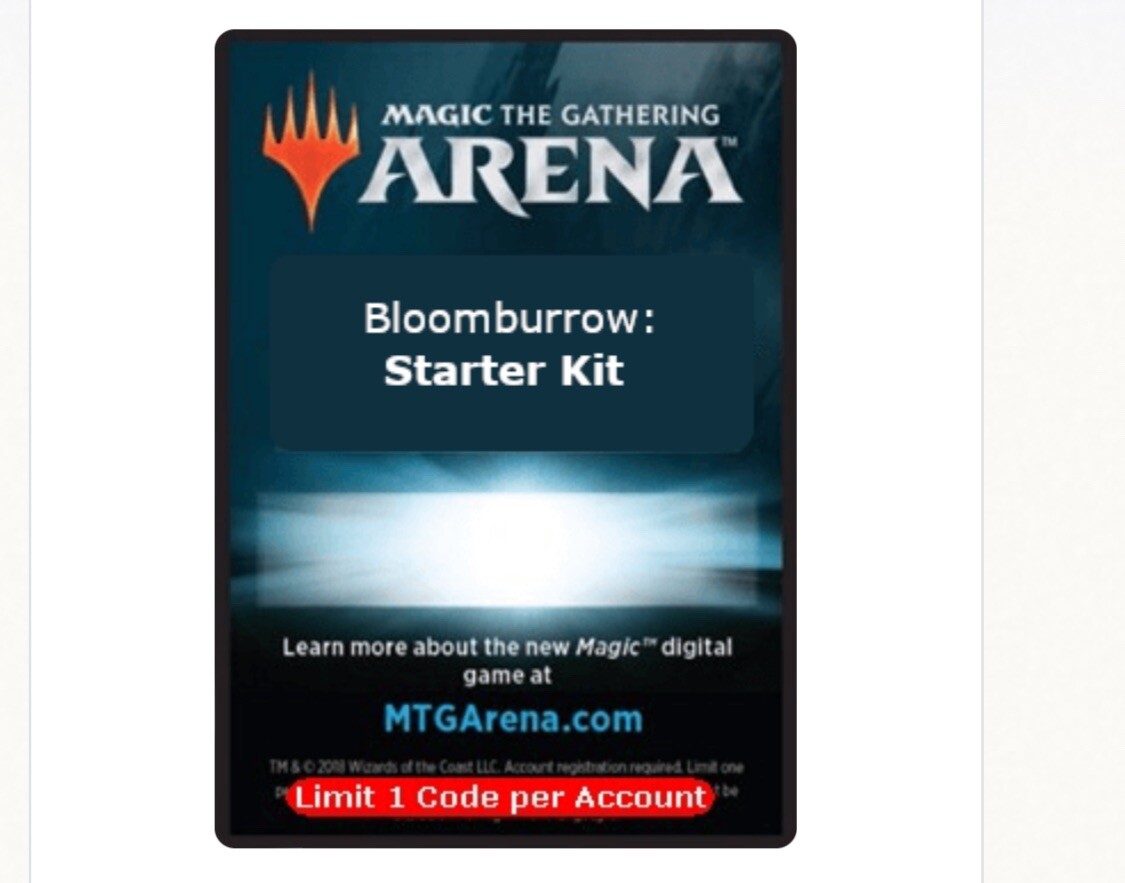 MTG 1x Bloomburrow Starter Deck Kit MAGIC ARENA CODE CARD send via Chat