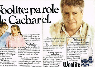 REKLAME WERBUNG 064 1980 WOOLITE (2 Seiten) gesehen von CACHAREL