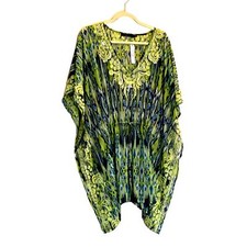Women's Embellished Kimono Tunic - Swimwear Cover -Up Size S NWT