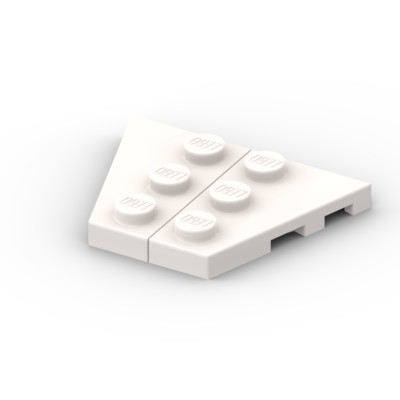 Lego 4x Paar Flügel 2x3 wedge plate 43722 43723 weiß white