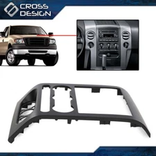 Fit For 2004-2008 Ford F150 Dash Radio Climate Bezel Center Trim Panel Black