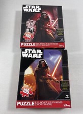 NEW Star Wars Set of 2 Puzzles 100 Pieces The Force Awakens 9"X10"