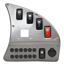 Rinker Boat Switch Panel | Captiva Silver Plastic