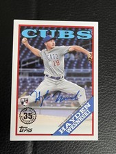2023 Topps Series 2 Hayden Wesneski RC 1988 Topps Auto #88BA-HW Chicago Cubs