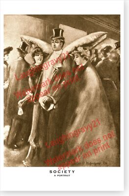 George Wotherspoon Optical Illusion High Society A Portrait Jackass Sepia Poster