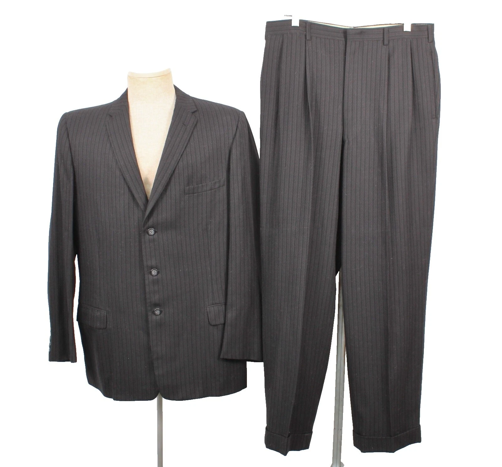 Black 1950s Vintage Suits for Men