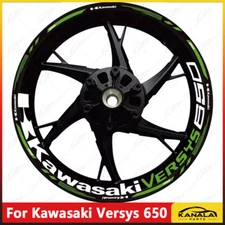 For Kawasaki Versys 650 Waterproof reflective wheel decals rim stickers stripes