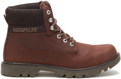 Cat Footwear Mens E COLORADO WP Waterproof Casual Soft Toe Work Mahogany Brown