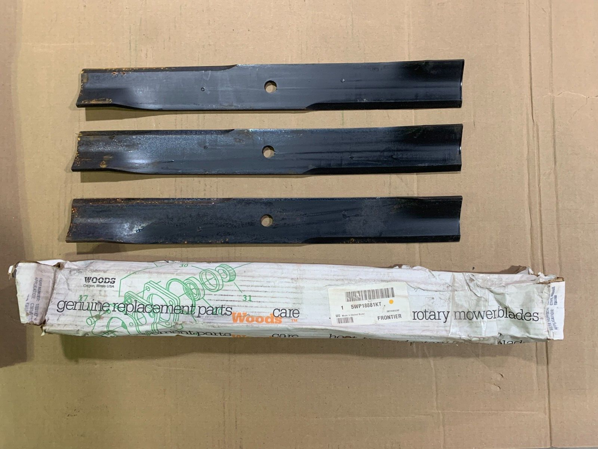 Set/3 OEM blades Frontier GM1060S / Woods RM360 RM550 - 5WP18881KT