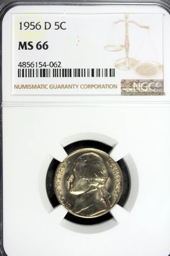 1956 - D NGC MS66 JEFFERSON NICKEL!!  #B21168