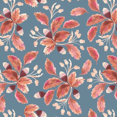 Fat Quarter Dashwood Studios Ahornhölzer Blätter Eichelblatt 100 % Baumwollstoff
