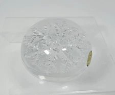 CRISTAL France Snowflake Paper Weight Garanti Plus DE 24% Genuine Lead Crystal