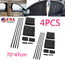 4pcs 7047cm Car Side Window Sunshade Curtains Sun Visor Blinds Cover Adjustable 4pcs 7047cm Car Side Window Sunshade Curtains Sun Visor Blinds Cover Adjustable