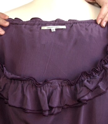 Haut Femme 1 Bretelle En Soie Violet - Gérard Darel - Taille 40 - Excellent état Occasion