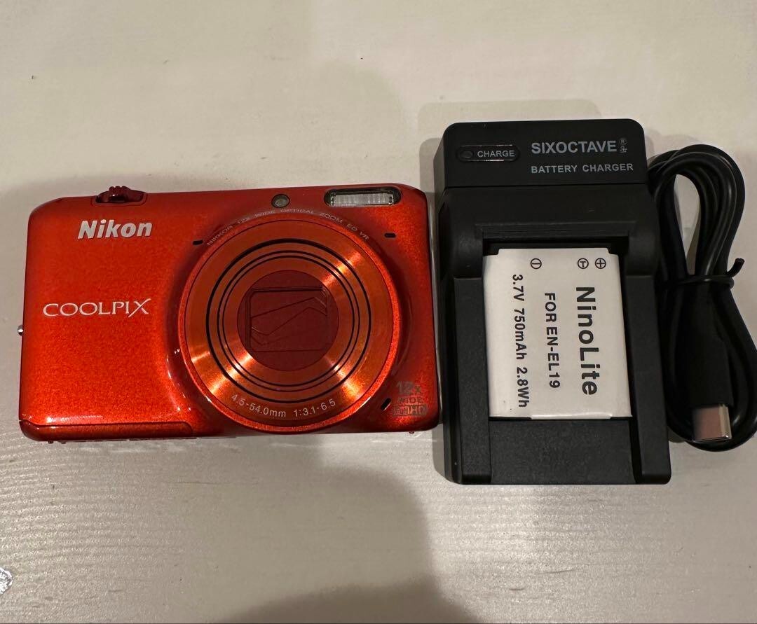 Nikon COOLPIX S6500 オレンジ Nikon COOLPIX S6500 Orange Digital Camera 16.0MP 12x Optical