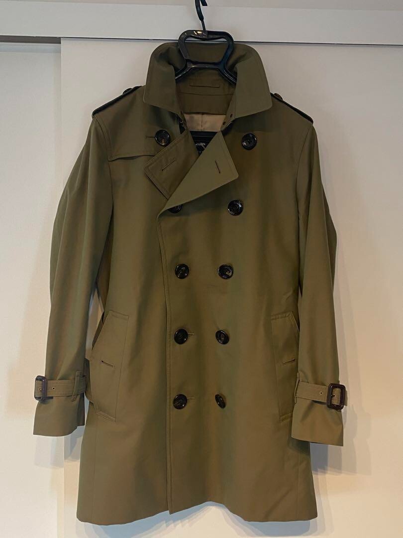 トレンチコート BURBERRY Men Trench Coats 8106360 Green Burberry London trench coat w/Belt Color green Beige Men's